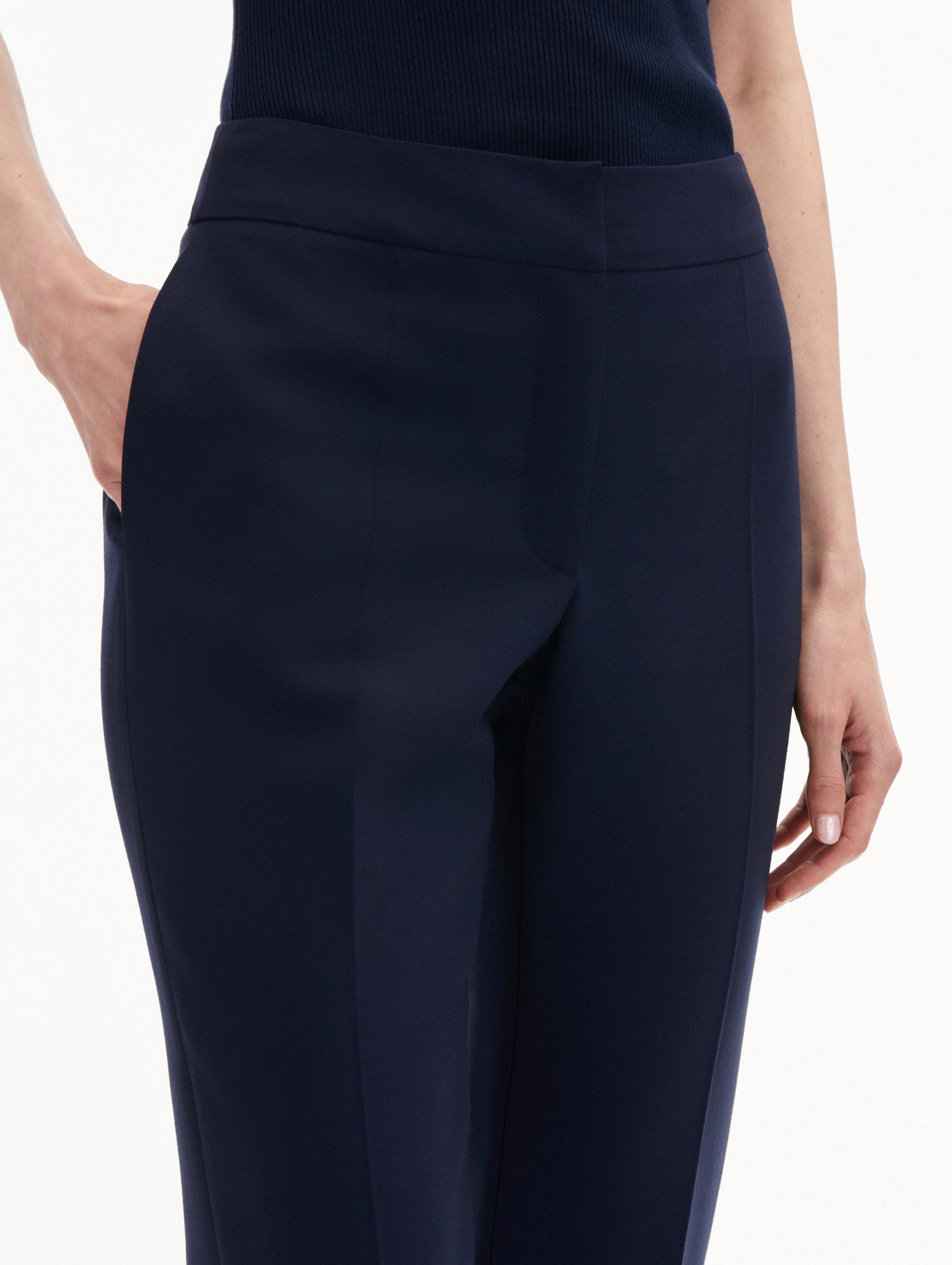 Slim Fit Zip Front Pants for Women - High Waisted Stretch Skinny Jeans | Office Wear, Casual Outfits & Night Out