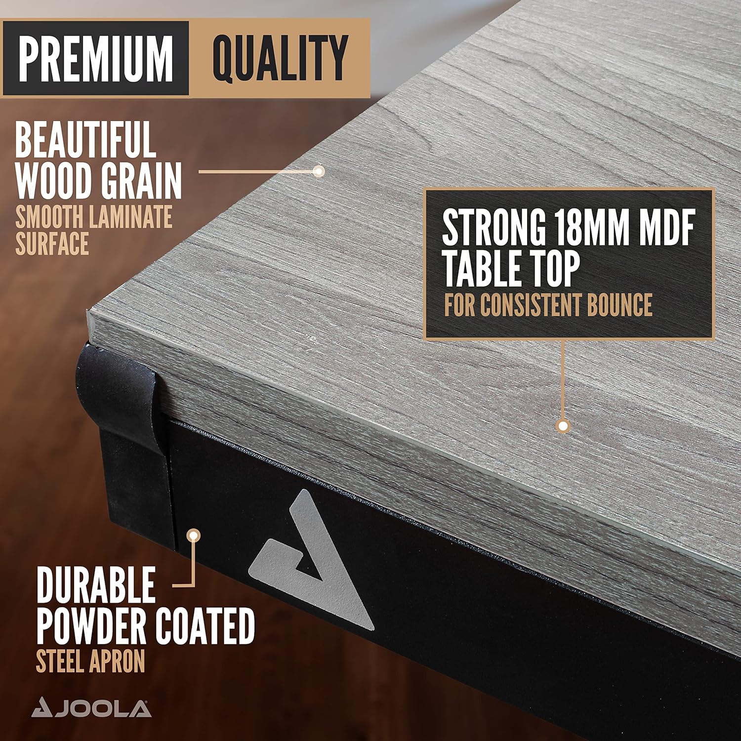 JOOLA Brighton X Leg Table Tennis Table - Professional Indoor/Outdoor Ping Pong Table for Home, Office & Backyard | Durable & Weather-Resistant for Year-Round Play