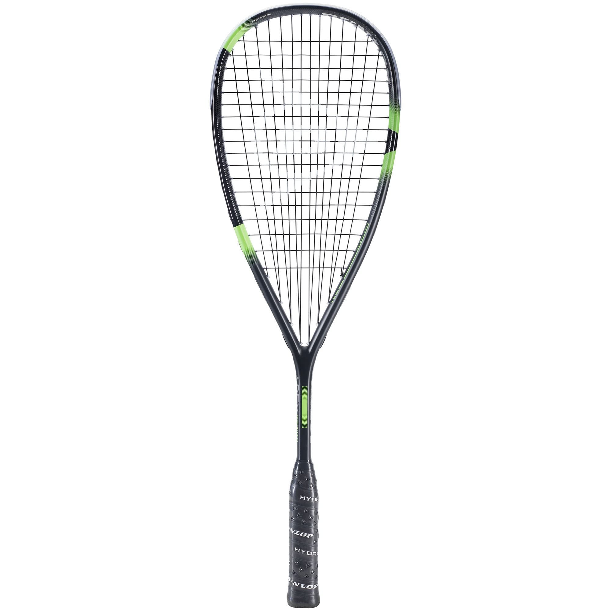 Dunlop Sports Apex Infinity Squash Racket - High-Performance Carbon Fiber Squash Racquet for Advanced Players (Grey/Green) | Perfect for Competitive Tournaments & Training Sessions