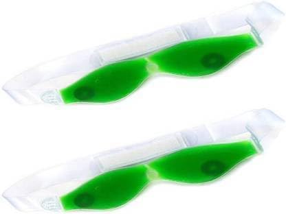 2 Pack Aloe Vera Gel Eye Mask for Puffy Eyes & Dark Circles - Cooling & Hydrating Under Eye Patches for Relaxation & Skincare
