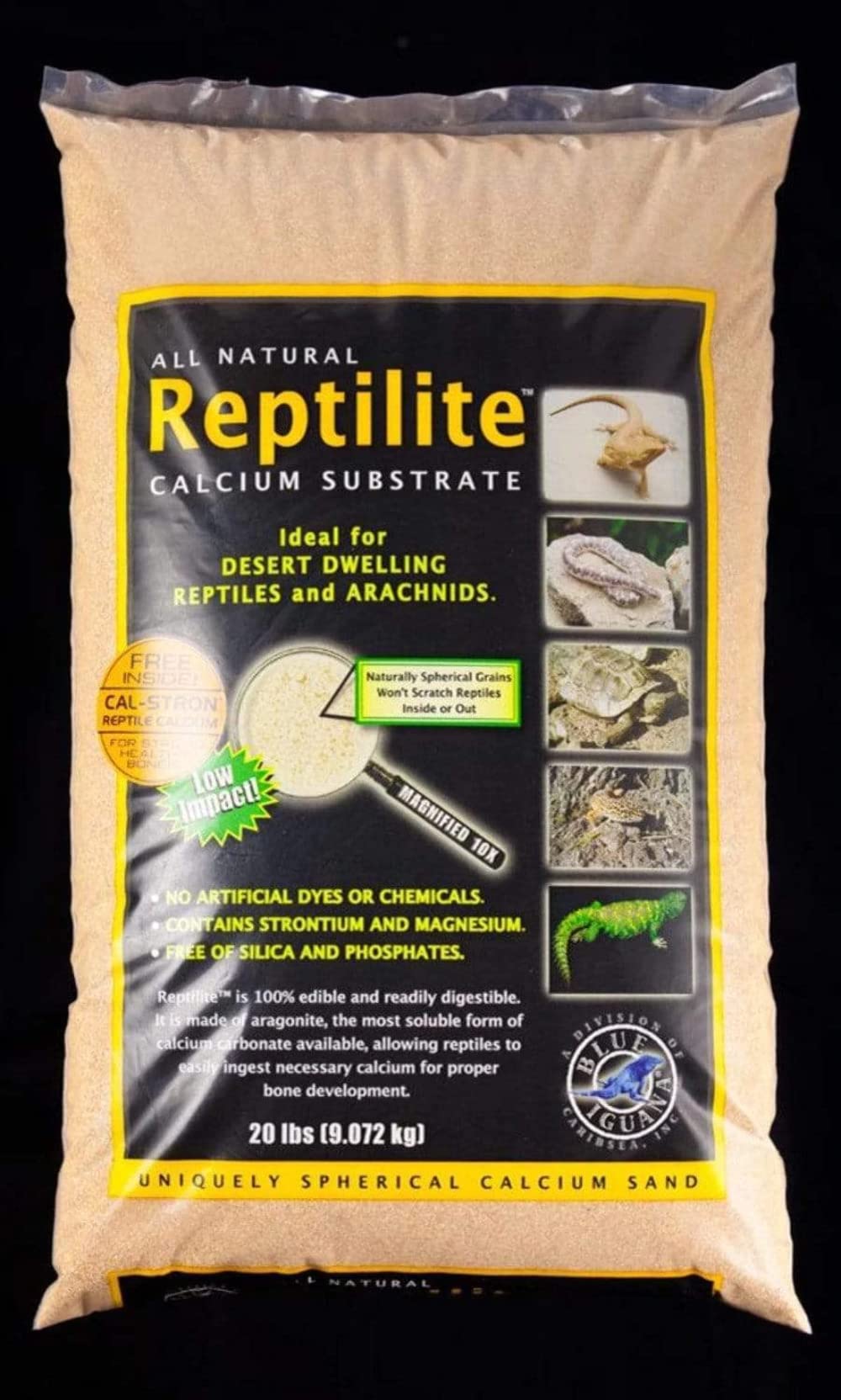 Carib Sea Reptilite Sand in Desert Rose - 40 lbs (Set of 4) | Natural Reptile Substrate for Terrariums, Ideal for Bearded Dragons, Leopard Geckos & Desert Habitats