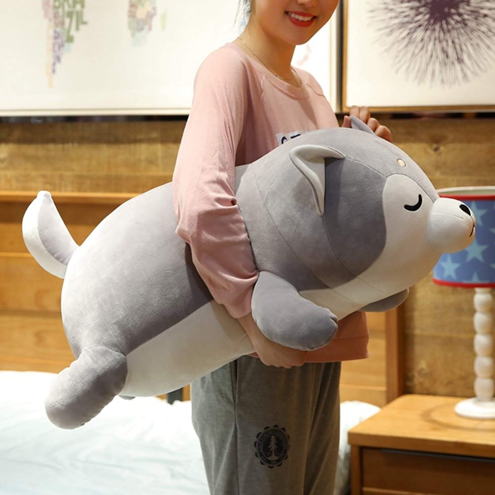 Soft Husky Plush Pillow - 29.5