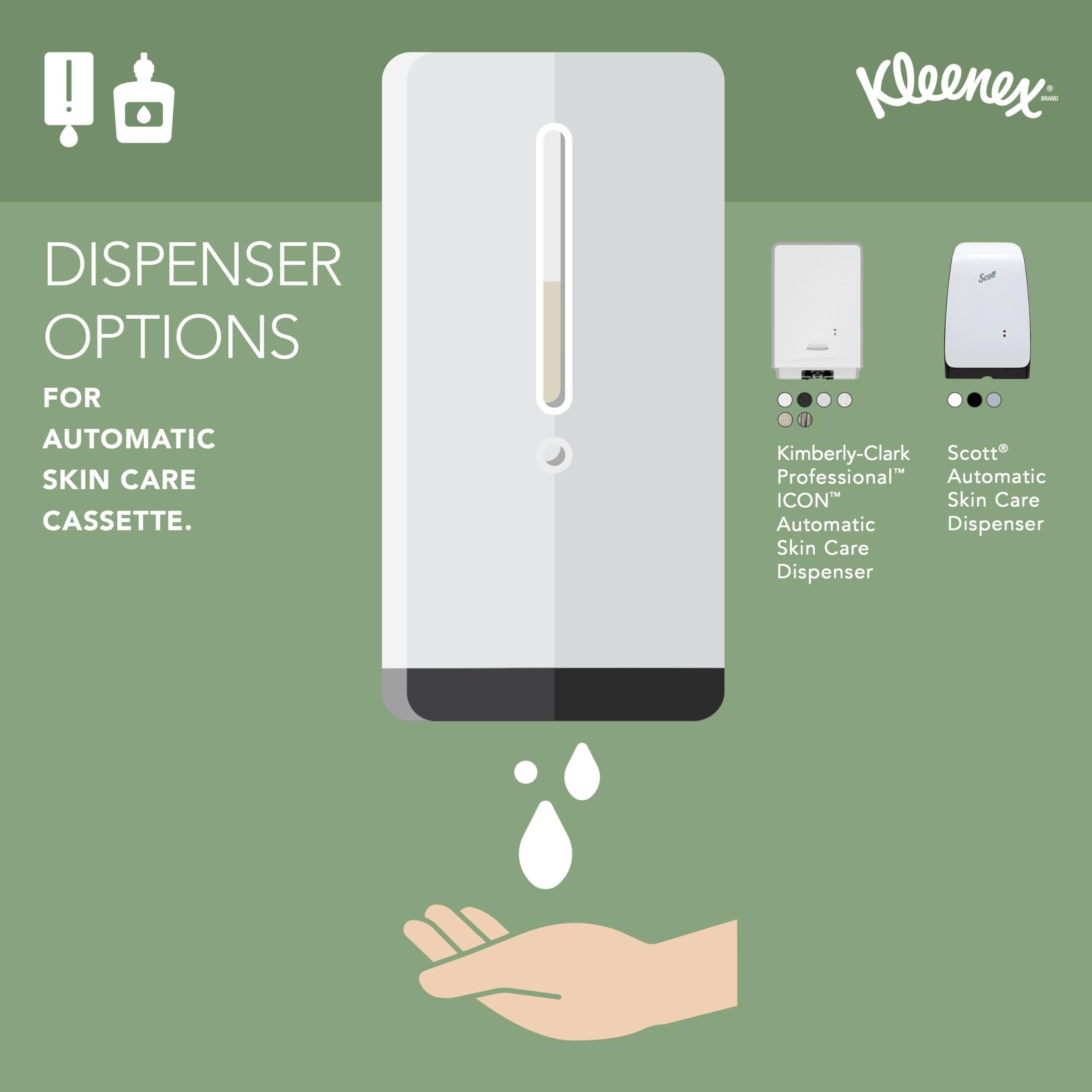 Kleenex Professional Botanics Luxury Foam Skin Cleanser (52788) - 1.2L Foaming Hand Soap Refill for Kimberly-Clark ICON & Scott Dispensers - Clear Formula with Fresh Scent - 4 Pack - Perfect for Offices, Restaurants & Public Restrooms