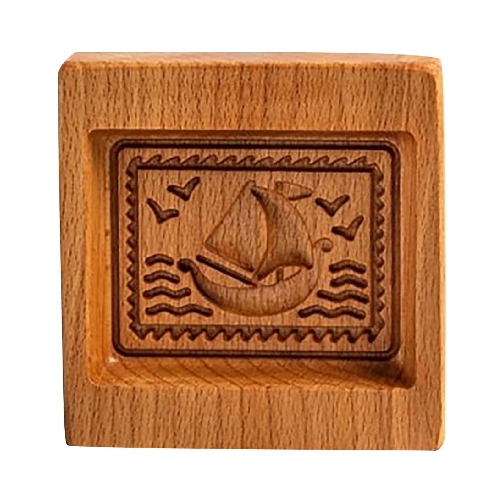 Rose Cookie Stamp Embossing Mold - Provences Cookie Molds for Baking, Craft Decorating & Wonder Bread Stamping (Size F) | Perfect for Holiday Cookies, Wedding Favors & DIY Baking Projects
