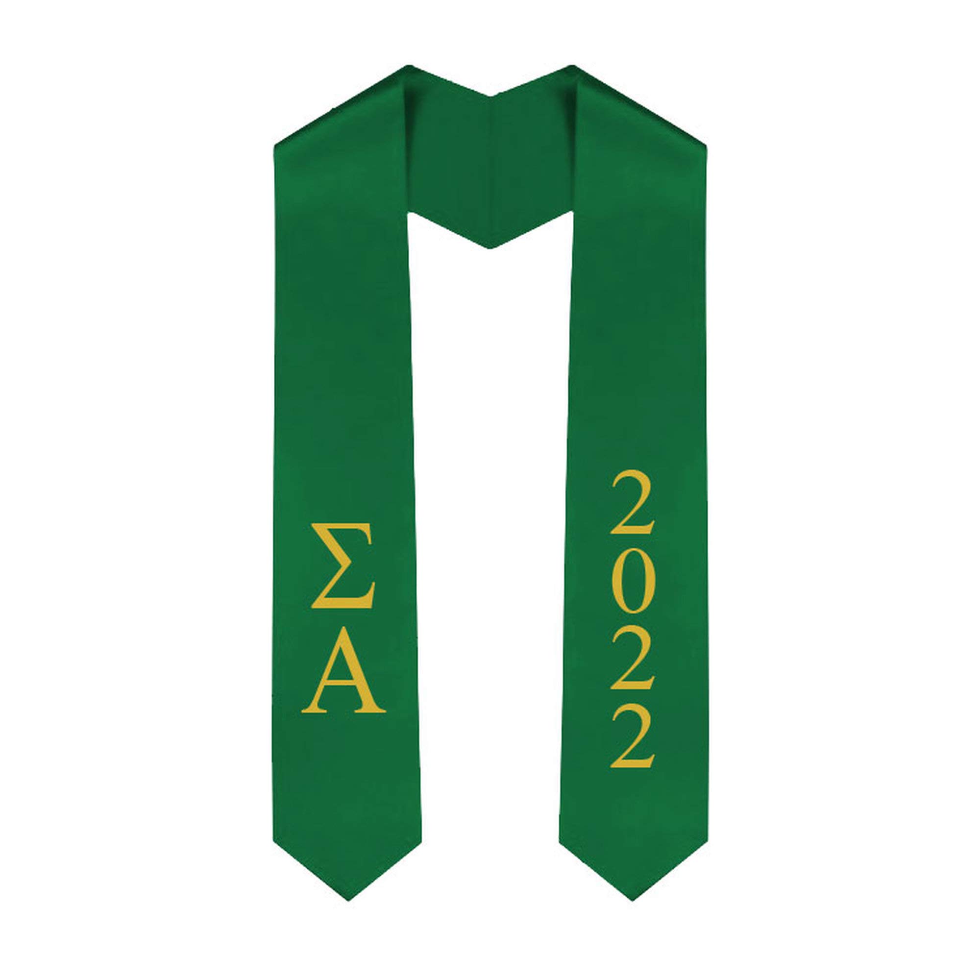 Custom Sigma Alpha Greek Letter Graduation Stole Sash with Year - Perfect for Sorority Sisters, Graduation Ceremonies & Greek Life Events