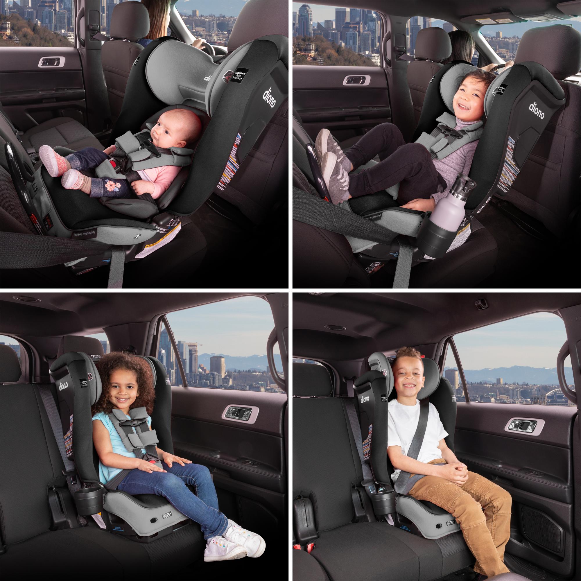 Diono Radian 3RXT SafePlus Convertible Car Seat for Toddlers & Kids - 3-in-1 Rear/Front Facing & Booster - Premium Safety for Travel, School, and Family Road Trips