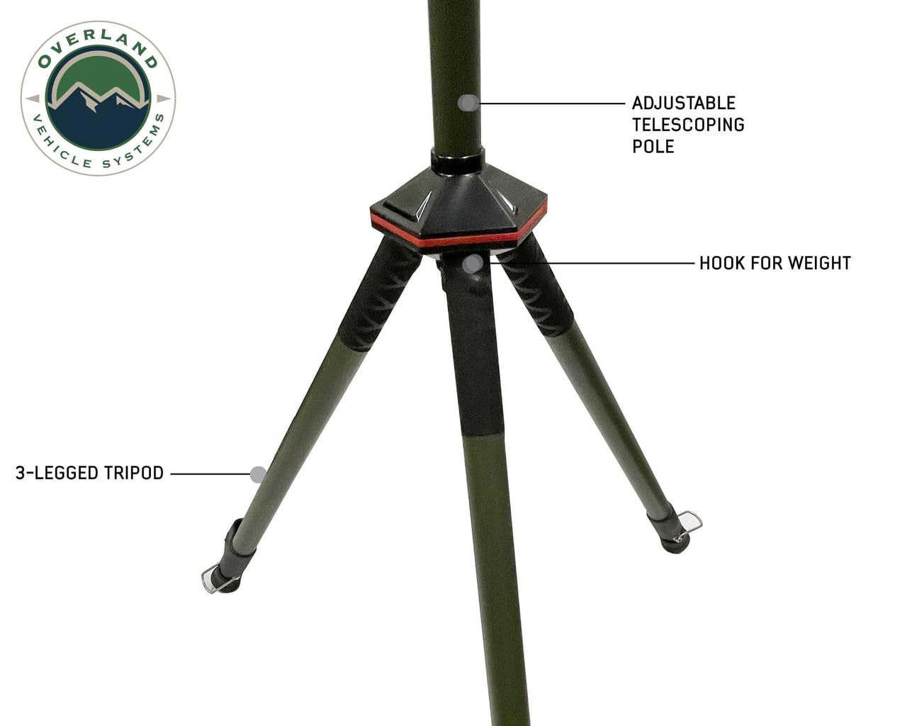 Overland Vehicle Systems Wild Land Camping Gear - UFO Solar Lantern with Bluetooth Speaker, Portable Light Pods & 9.75