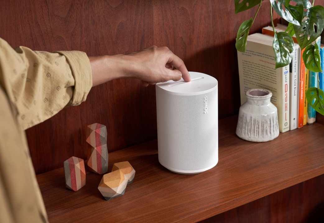 SONOS ERA 100 Smart Speaker - Wireless WiFi Home Audio System with Premium Sound, White - Perfect for Living Room, Bedroom & Home Theater Setup