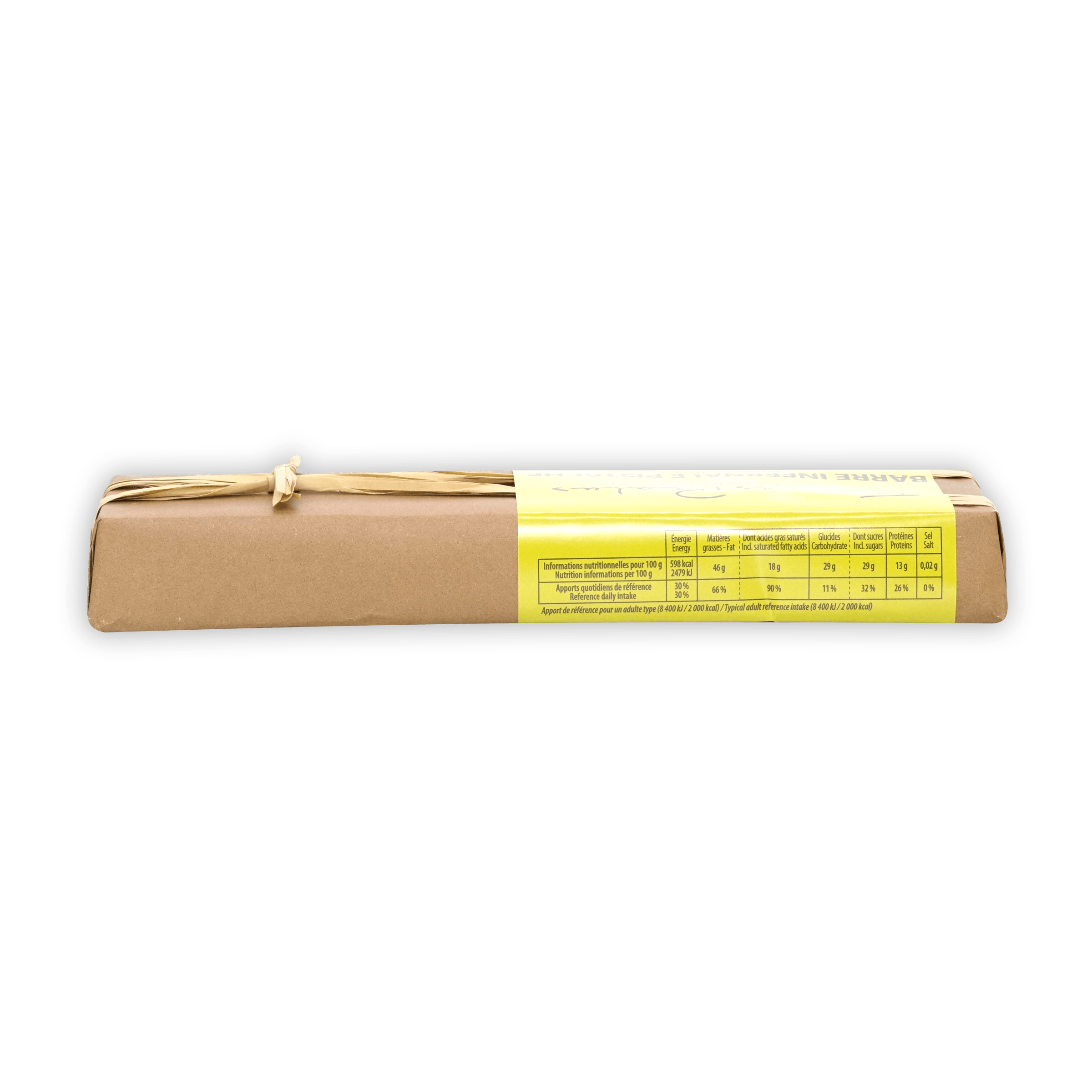 Pralus Infernale Pistachio Praline Chocolate Bar 75% Dark - Gourmet French Chocolate for Gifting & Dessert Pairing