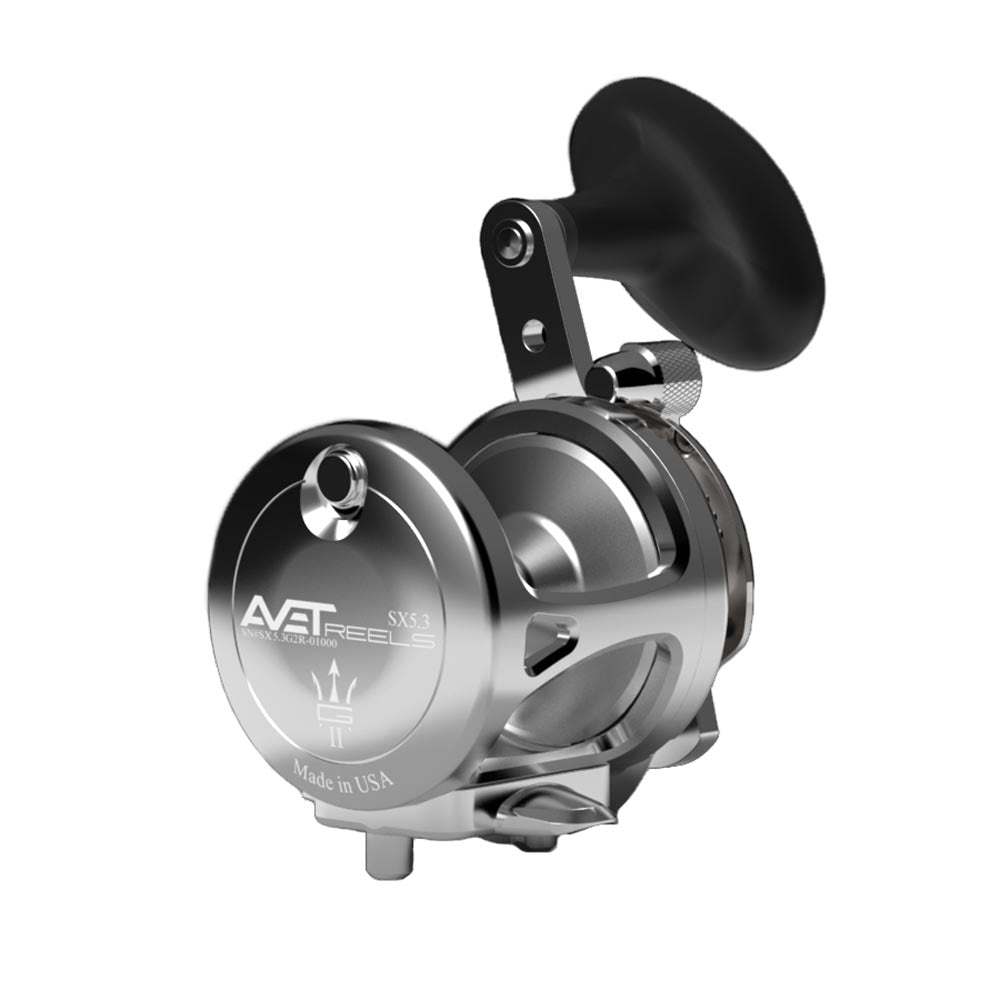 Avet SX G2 5.3 Single Speed Fishing Reel - Saltwater & Freshwater Spinning Reel for Surf Casting, Boat Fishing & Offshore Angling