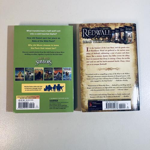 Redwall & Survivors - 2 Book Anthropomorphic Fantasy Fiction Bundle | Adventure Novels for Teens & Adults | Perfect for Gifts & Fantasy Lovers