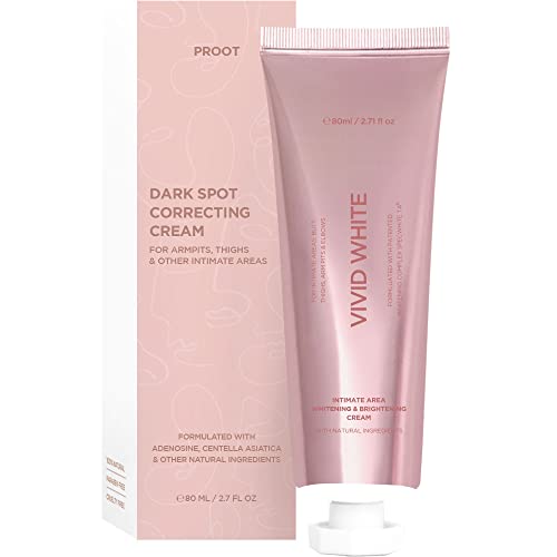 **Dark Underarm Treatment Cream - Centella Asiatica Complex for Dark Spot Removal on Armpits, Knees, Elbows & Intimate Areas | Lightweight & Hypoallergenic for All Skin Types | 2.7 oz (80ml) | Perfect for Post-Shaving, Bikini Line & Sensitive Skin Care**