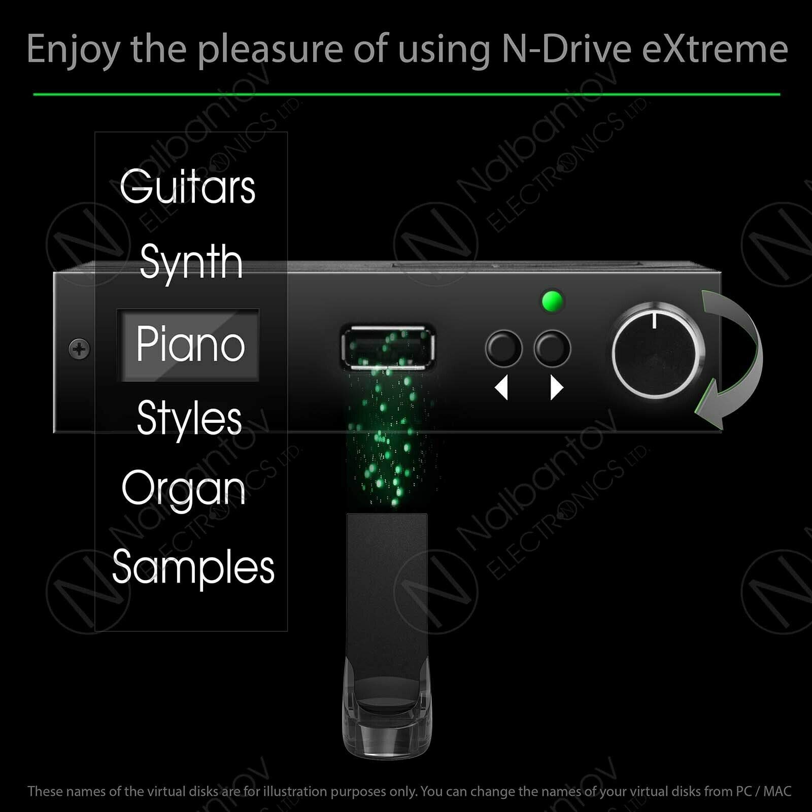 USB Emulator Nalbantov N-Drive eXtreme for Ketron Solton SD1/SD3/Plus/HD - Compatible Keyboard Expansion Drive for Music Production & Live Performances