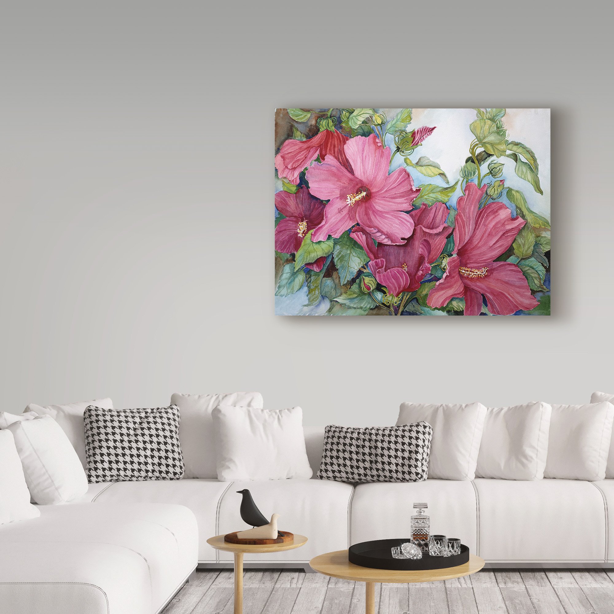 Tropical Heat by Joanne Porter - 14x19 Inch Vibrant Floral Wall Art Print - Perfect for Living Room, Bedroom & Office Decor
