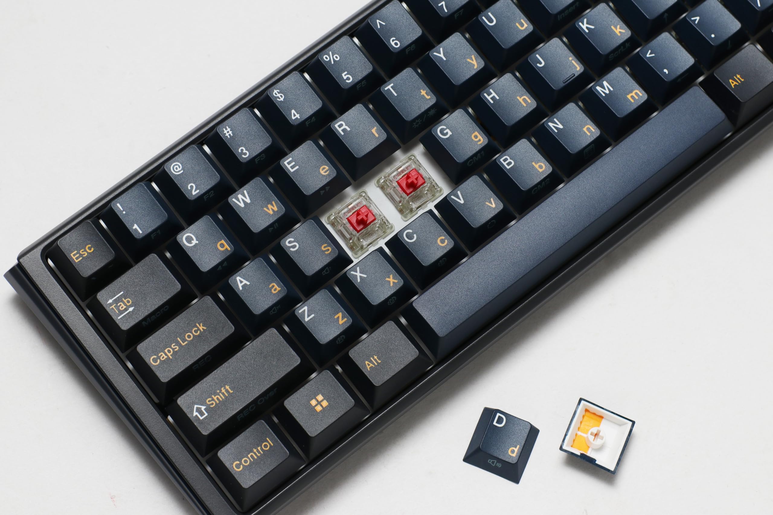 Ducky One 3 Mini Pro Nazca 8K 60% Hot-Swappable RGB Mechanical Keyboard with Cherry MX2A Red Switches & Triple-Shot PBT Keycaps - Compact Gaming Keyboard for Esports, Typing & Office Work