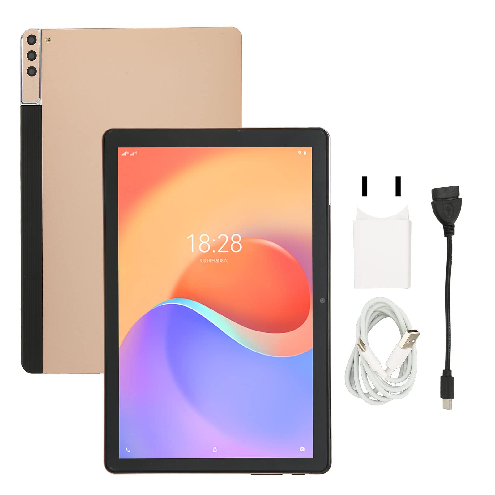 10 Inch Android Tablet with 12GB RAM 128GB ROM - Octa Core CPU, 5G Network, HD 1920x1080 LCD Display - Android 11.0 Tablet PC for Online Learning, Remote Work & Entertainment