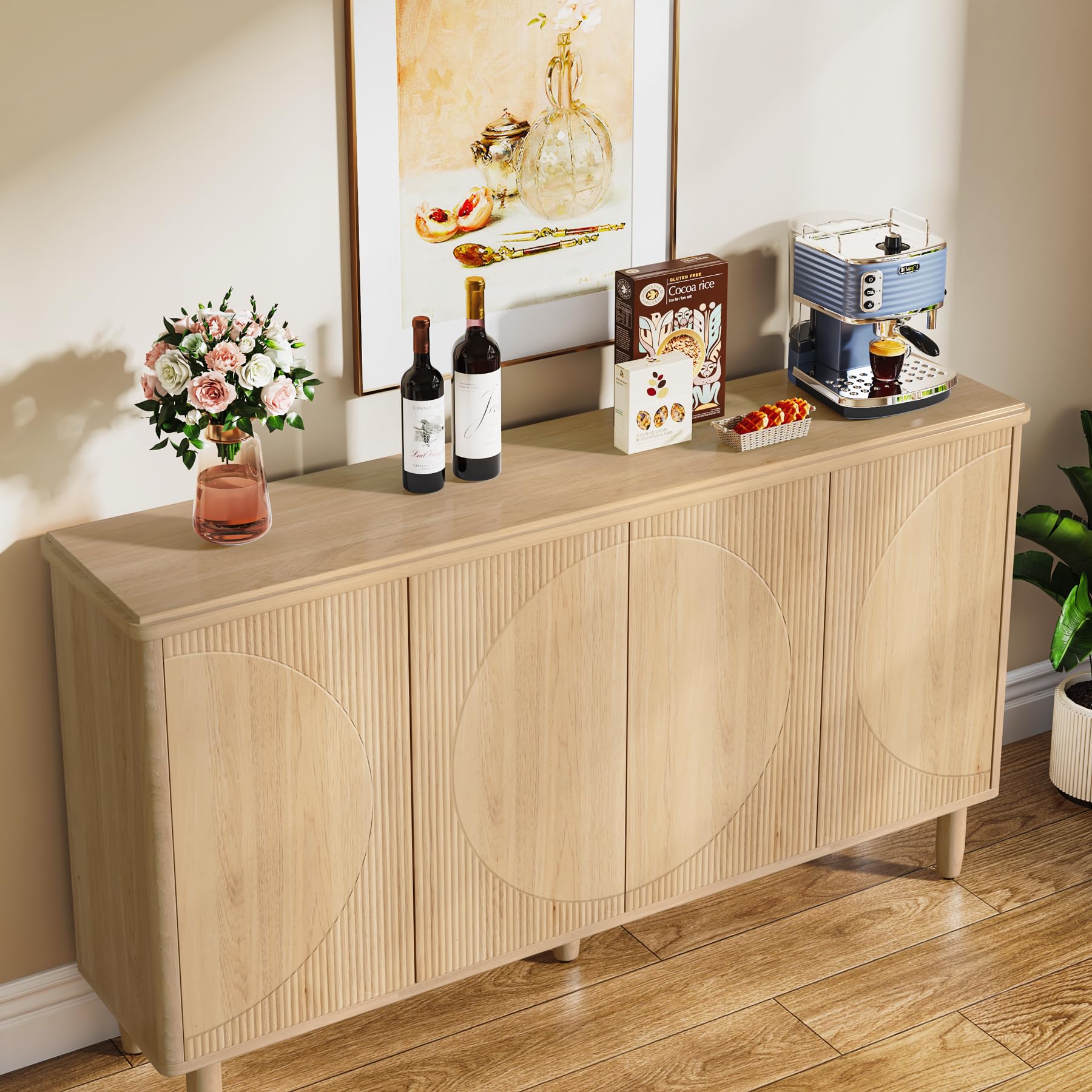 Tribesigns Modern Buffet Cabinet Sideboard with Storage - 60
