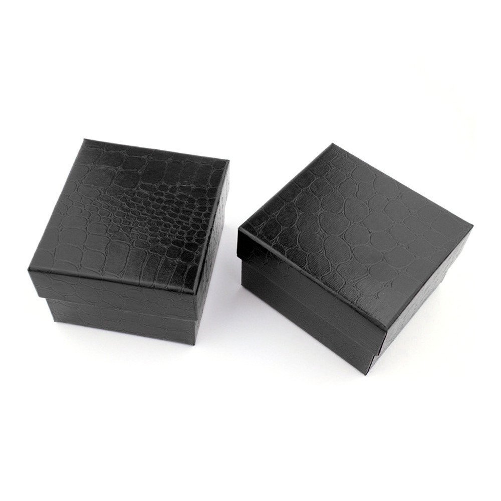 Elegant Black Jewelry Organizer Box with Drawers - Perfect Gift for Women, Durable Storage Case for Bracelets, Watches, Bangles & Accessories - Ideal for Travel, Home & Office Use (One Size)