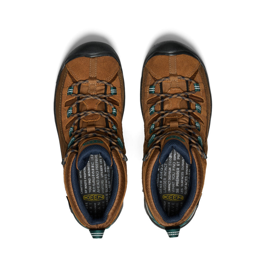 KEEN Targhee II Mid Waterproof Hiking Boots for Men - Durable & Comfortable Outdoor Shoes for Trekking, Backpacking, and Mountain Adventures
