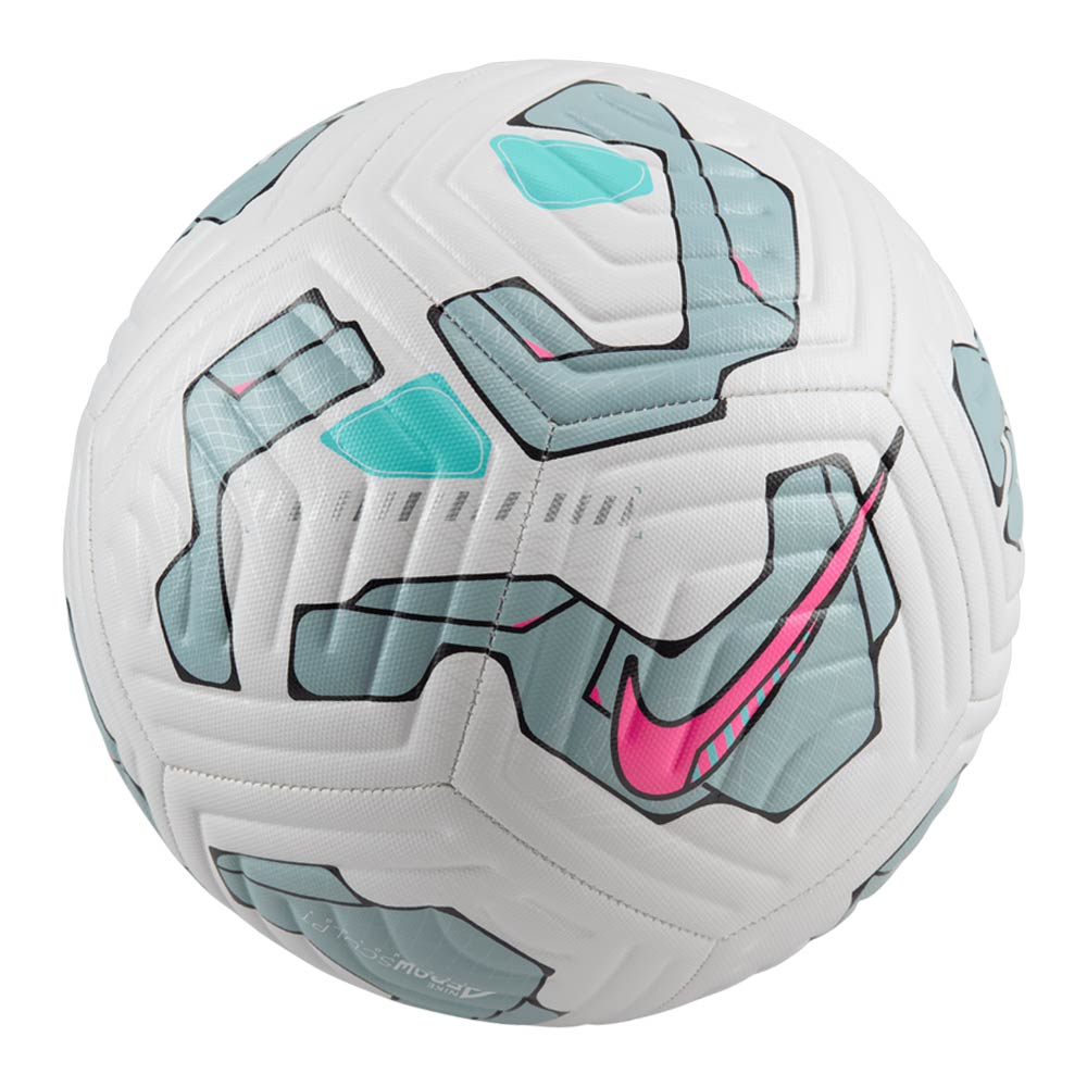 Nike Academy Football Soccer Ball - White/Ocean Cube/Pink Blast - Official Size 5 for Training & Matches - Perfect for Youth & Adult Players