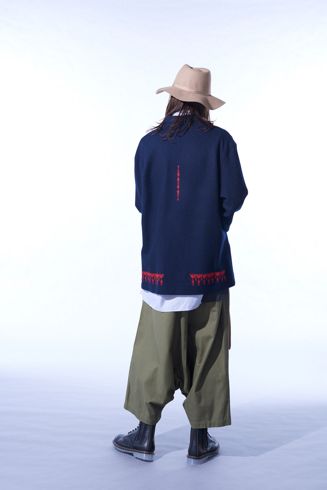 Compressed Jersey Ethnic Embroidered Blouson Top for Women - Stylish Boho Chic Tunic for Casual Wear & Festivals