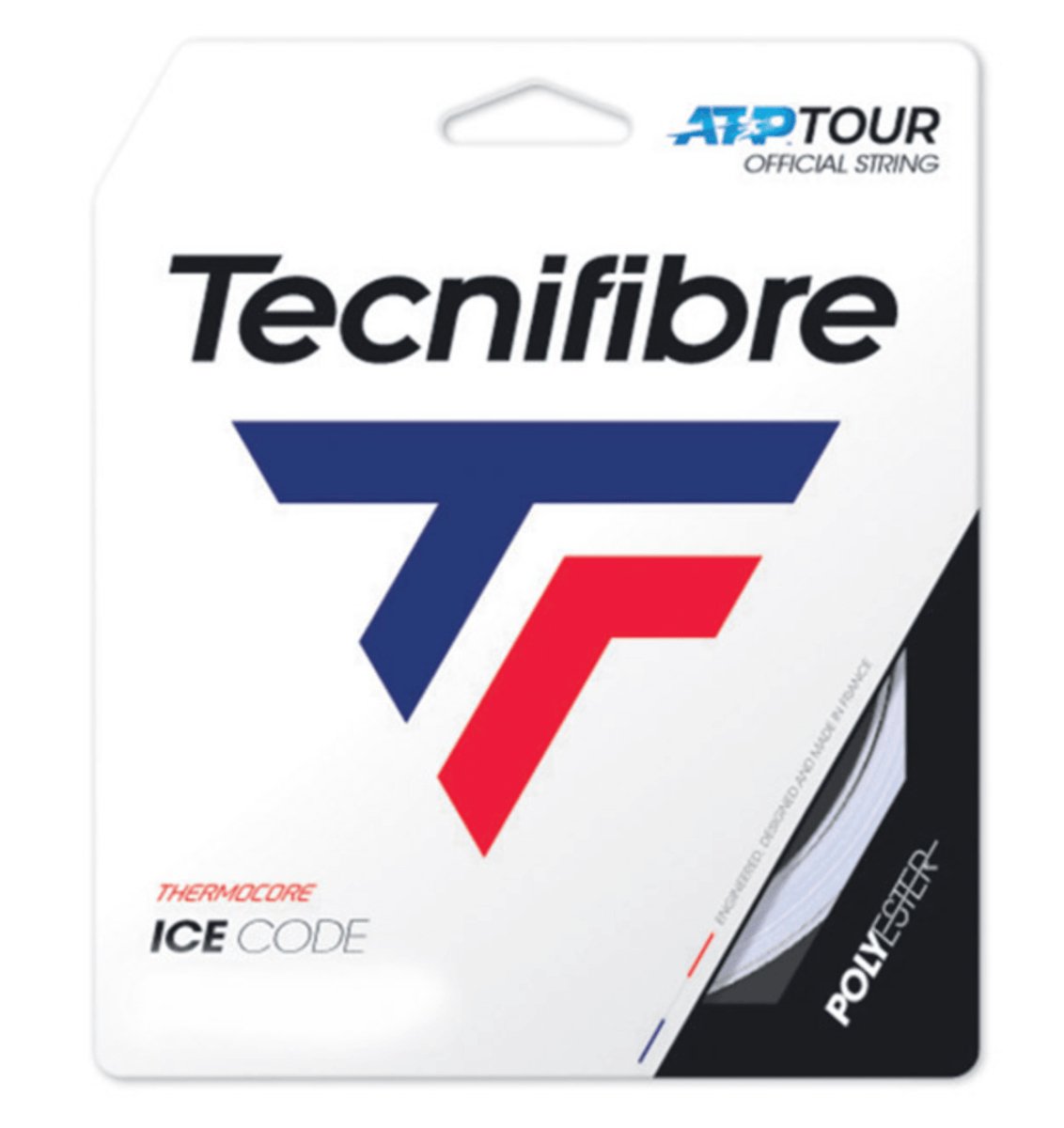 Tecnifibre Ice Code Tennis String Set - High Performance Polyester Strings for Tennis Rackets | Perfect for Competitive Play & Durability