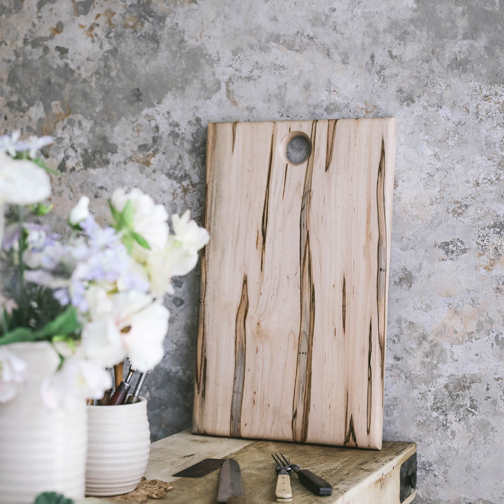 Premium Maple Wood Serving Board - Handcrafted Charcuterie & Cheese Tray - Perfect for Entertaining, Weddings & Gourmet Food Presentation