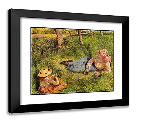 Black Modern Wood Frame with Double Matting