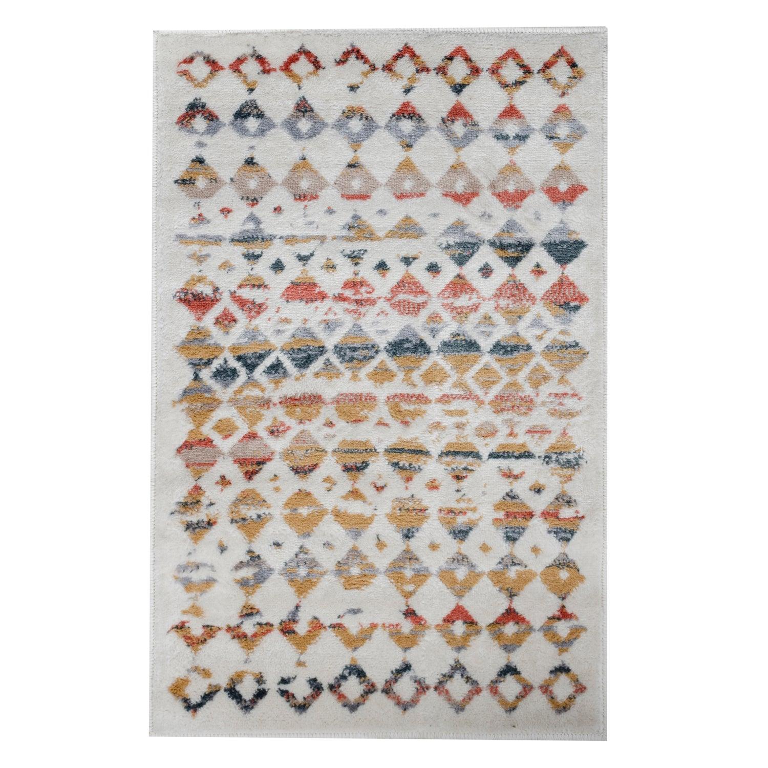 Numair Abstract Geometric Diamonds Indoor Area Rug - Non-Slip Modern Runner Rug for Living Room, Bedroom, Office - Soft Boho Home Decor Carpet