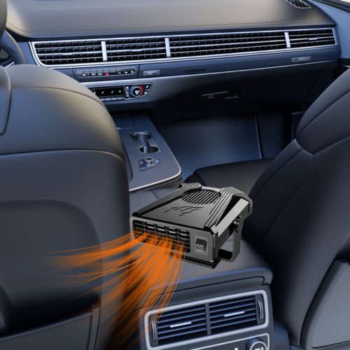 12V Portable Car Fan Heater - 300W Vehicle Heating & Windscreen Defroster/Demister - Perfect for Winter Driving & Quick Window Defrosting