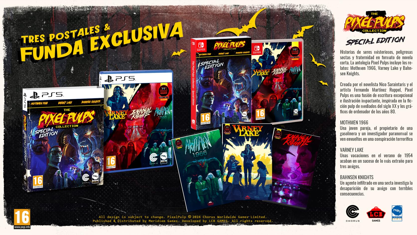 The Pixel Pulps Collection - Special Edition for Nintendo Switch | Retro Adventure Games Bundle | Perfect for Gaming Enthusiasts & Collectors