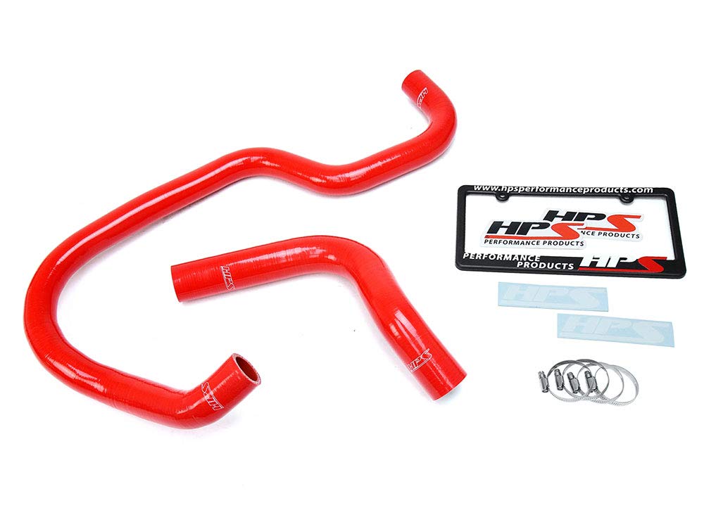 57-1686R-RED Red Silicone Radiator Hose Kit - High Performance Coolant Hose Replacement (1 Pack) for Car, Truck & SUV Engine Cooling System