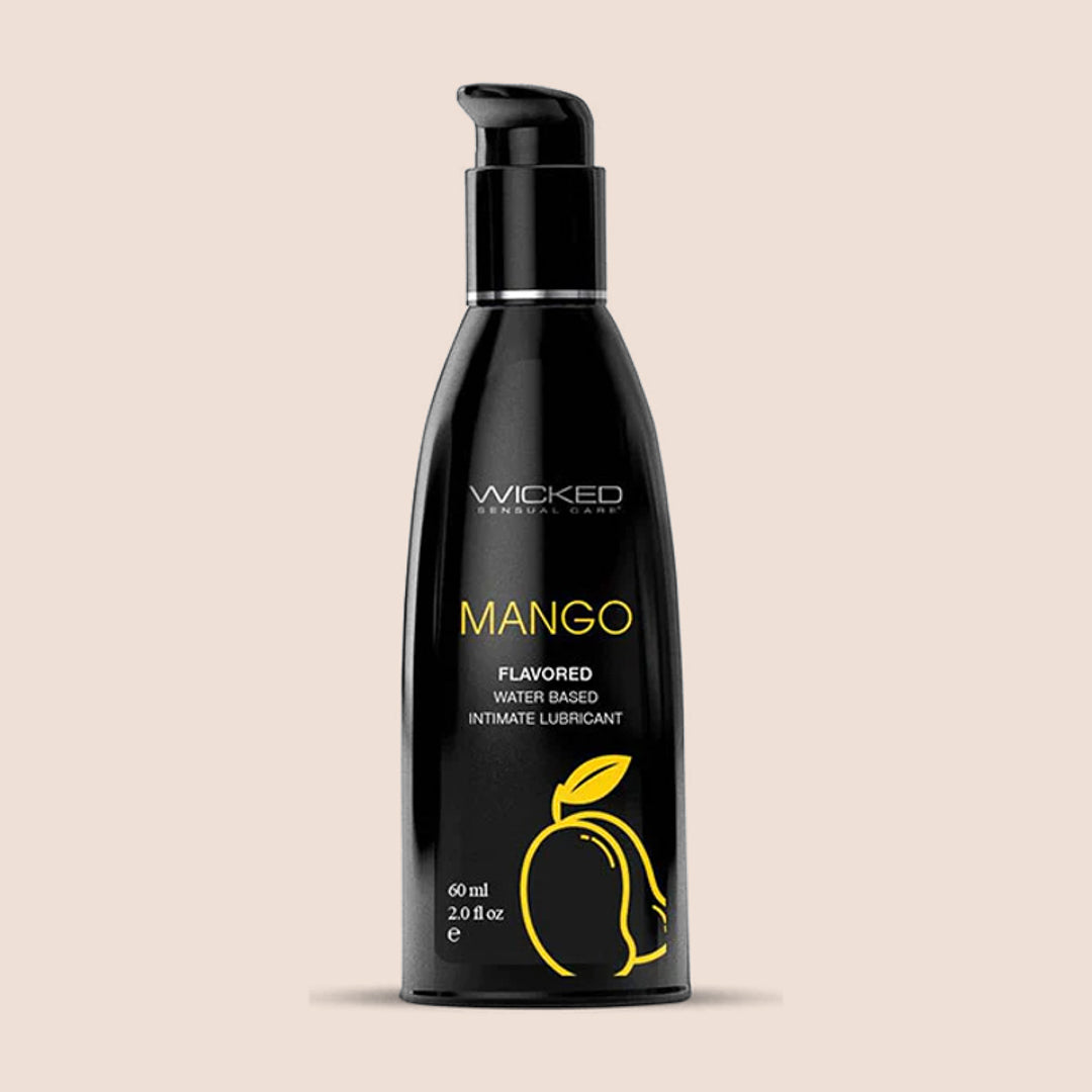 Wicked Aqua Flavored 2 oz Water Based Lubricant - Long Lasting & Hypoallergenic for Enhanced Intimacy & Massage