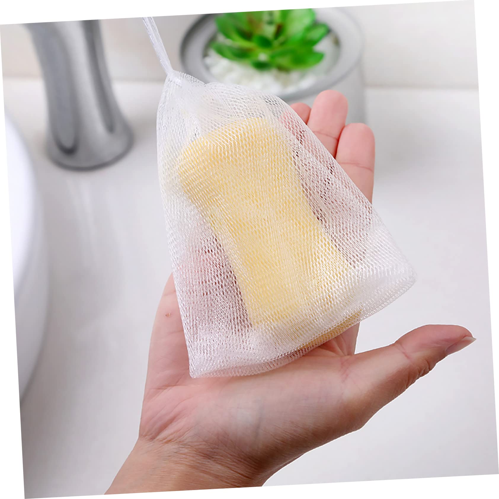 Luxury Shower Soap Bubbler & Foaming Net for Face - Ultra Soft Texture & Quick Dry - Perfect for Spa Day, Sensitive Skin Care & Relaxing Bath Time