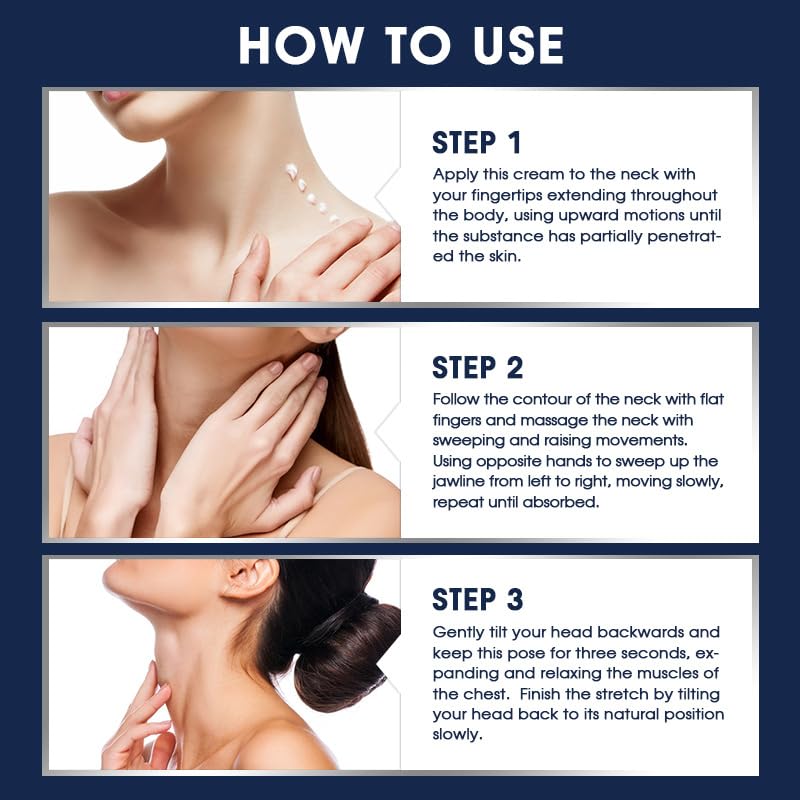Anti-Aging Neck Firming Cream with Almond Oil & Collagen - Tightening, Lifting & Hydrating Neck Cream for Women - Reduce Wrinkles & Improve Skin Elasticity - Perfect for Night Routine & Daily Skincare Regimen