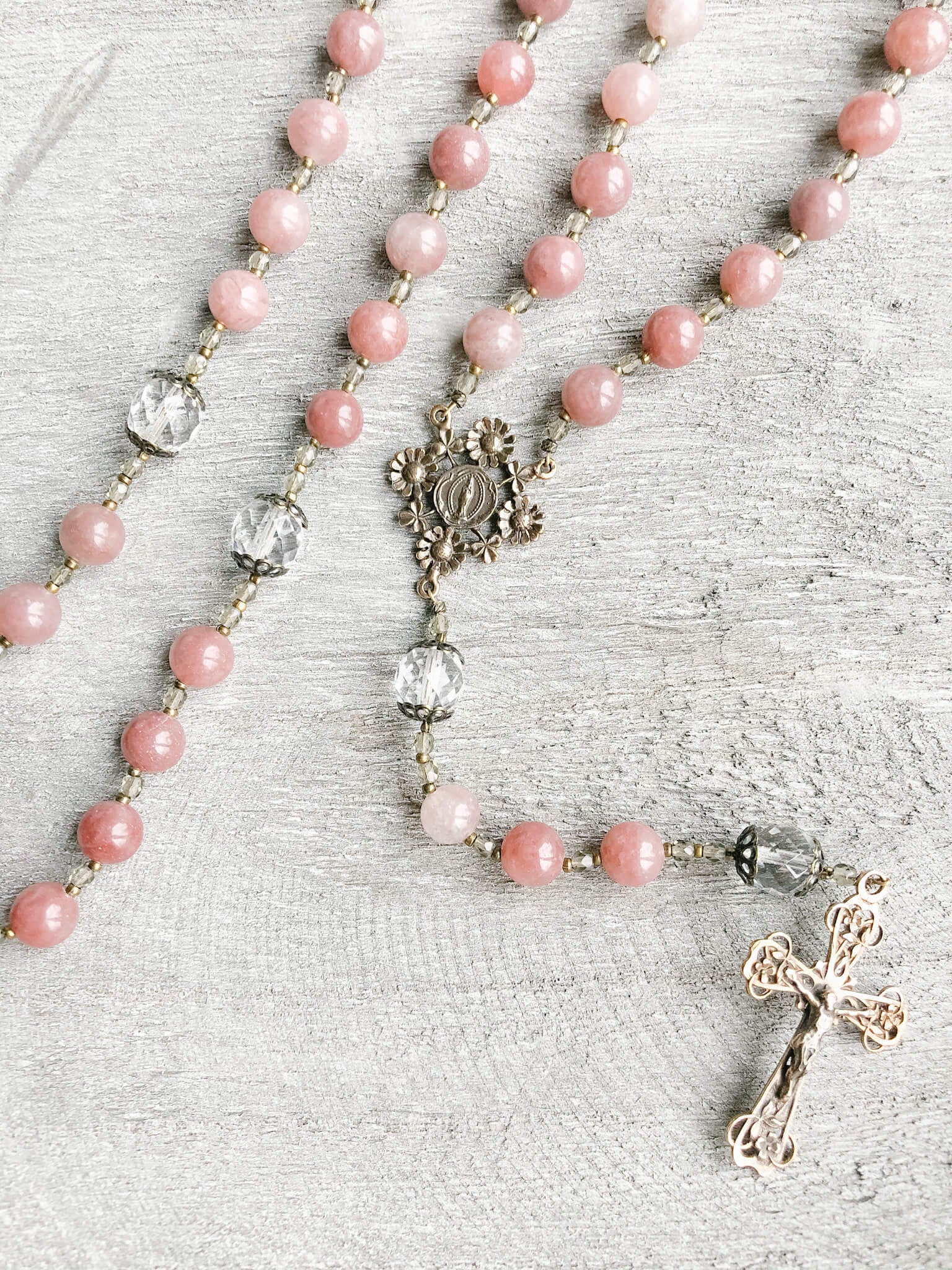 Our Lady's Garden Rosary - Beautiful Handmade Catholic Prayer Beads for Devotion & Meditation | Perfect for Home Altar, Church Use & Spiritual Gifts