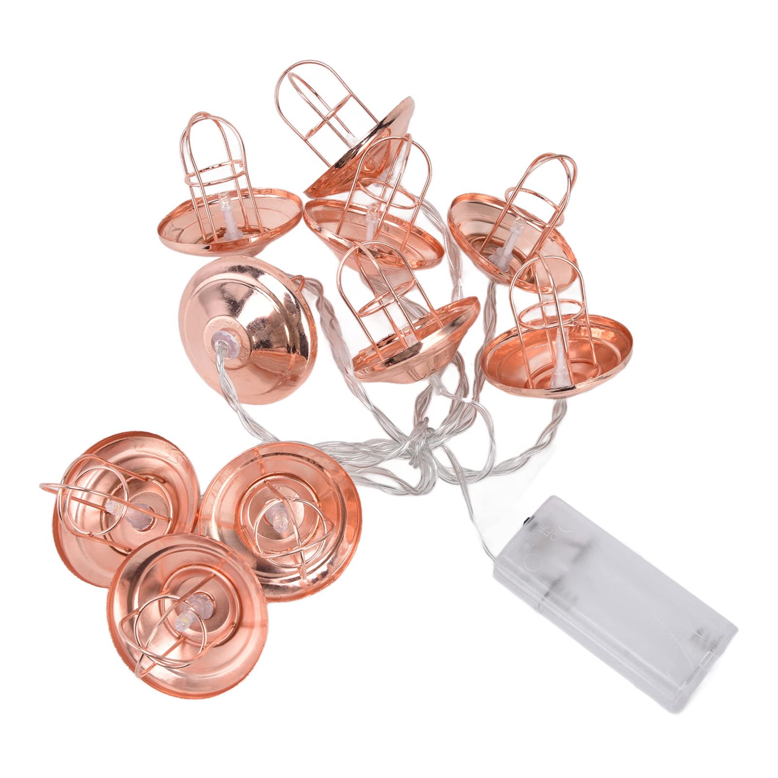 Demeras LED String Lights - Shatterproof Waterproof Battery Operated Warm White Fairy Lights for Outdoor Camping, Garden Decor, Patio, Backyard & Wedding Decorations