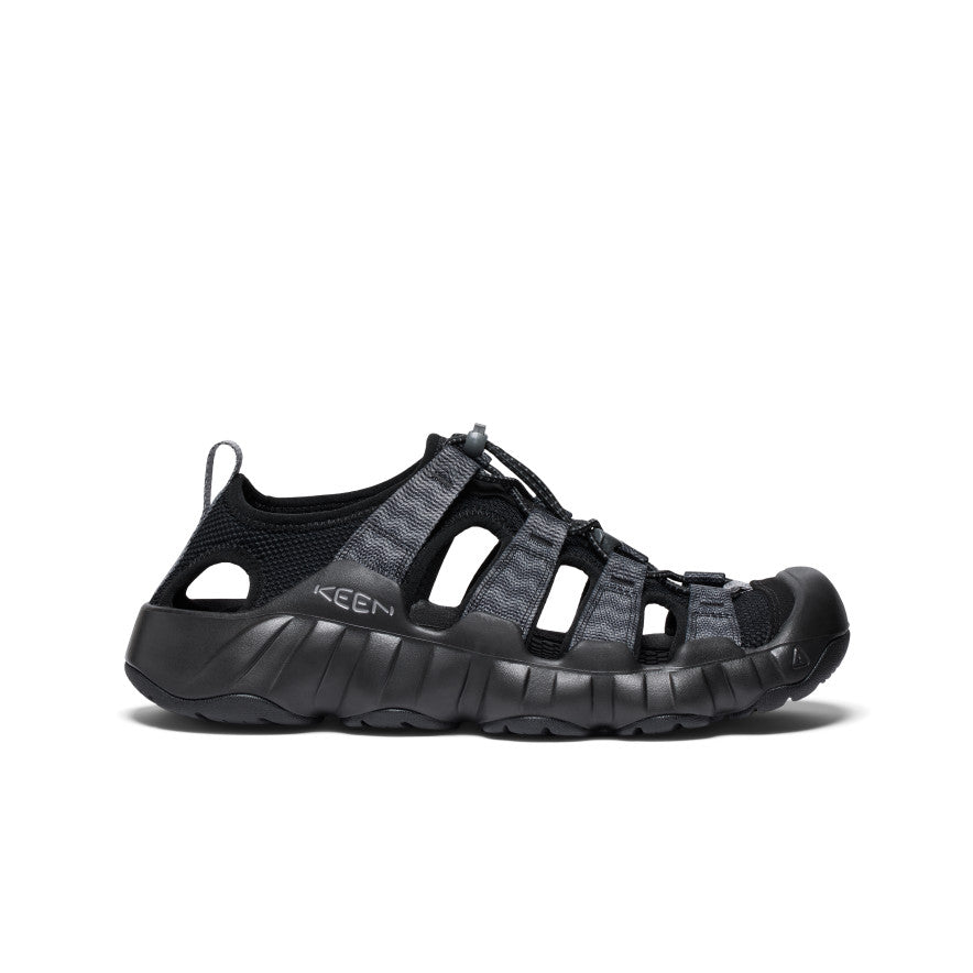 Men's Hyperport H2 Sandal - Lightweight Hiking & Water Shoes for Outdoor Adventures | Black/Steel Grey | Perfect for Trail Running, Beach Walking & Travel