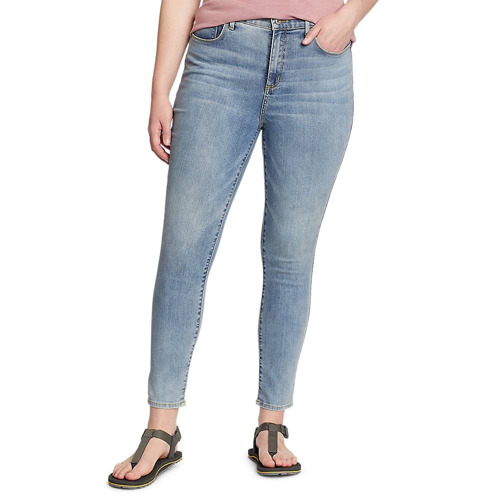 Eddie Bauer Women's Voyager High-Rise Skinny Jeans - Slightly Curvy Fit, Stretch Denim Pants for Outdoor Adventures & Casual Wear