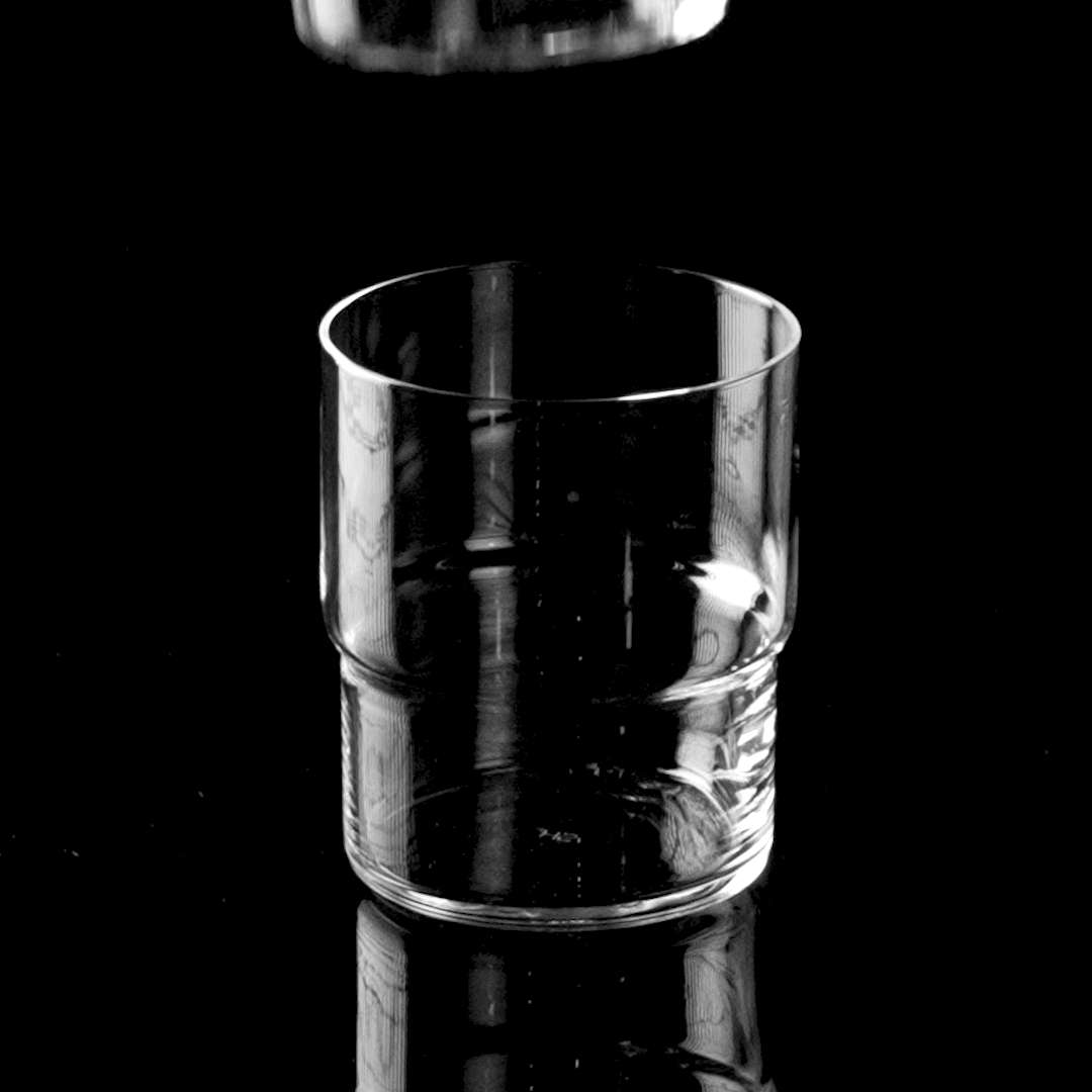 Premium 13oz (390ml) Stackable Glass Cups - Set of 24 - Durable & Shatter-Resistant for Coffee, Tea, Juice - Perfect for Restaurants, Bars, Parties & Home Use