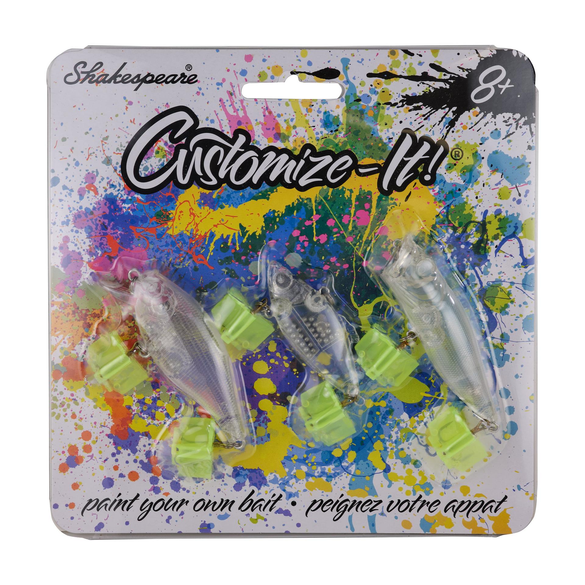Customize It® Bait - Personalized Fishing Lures for Bass, Trout & Walleye - Great for Freshwater & Saltwater Fishing Trips