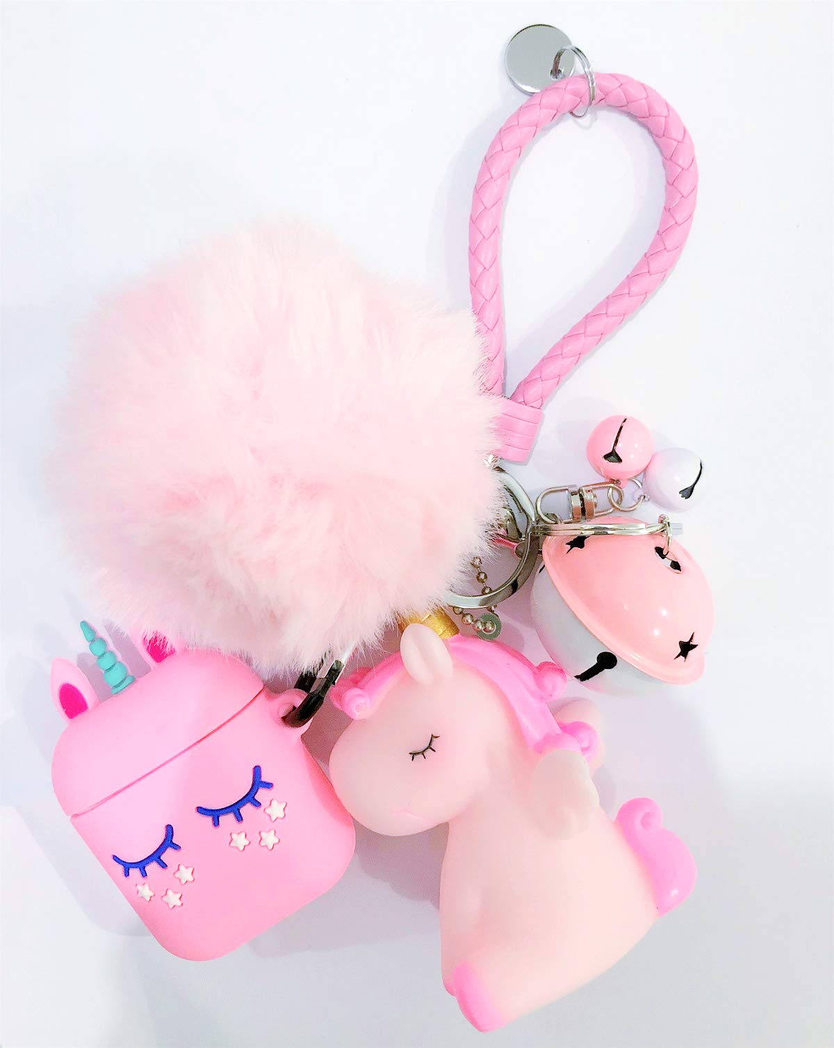 Cute Cartoon Silicone AirPods Case for Girls - Shockproof Protective Cover with Keychain | Perfect for School, Travel & Everyday Use
