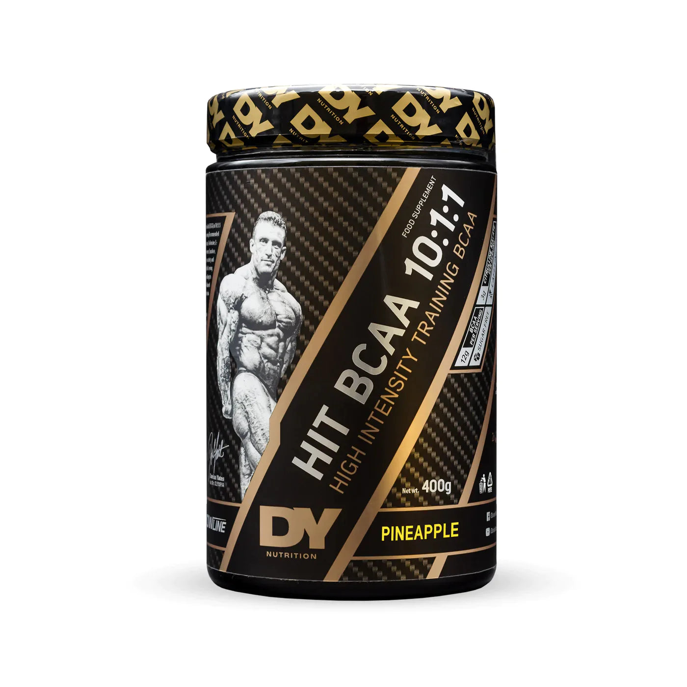 Dorian Yates DY Nutrition Hit BCAA 10:1:1 400g Powder - Premium Branched-Chain Amino Acids for Muscle Recovery & Growth - Ideal for Post-Workout, Fitness & Bodybuilding