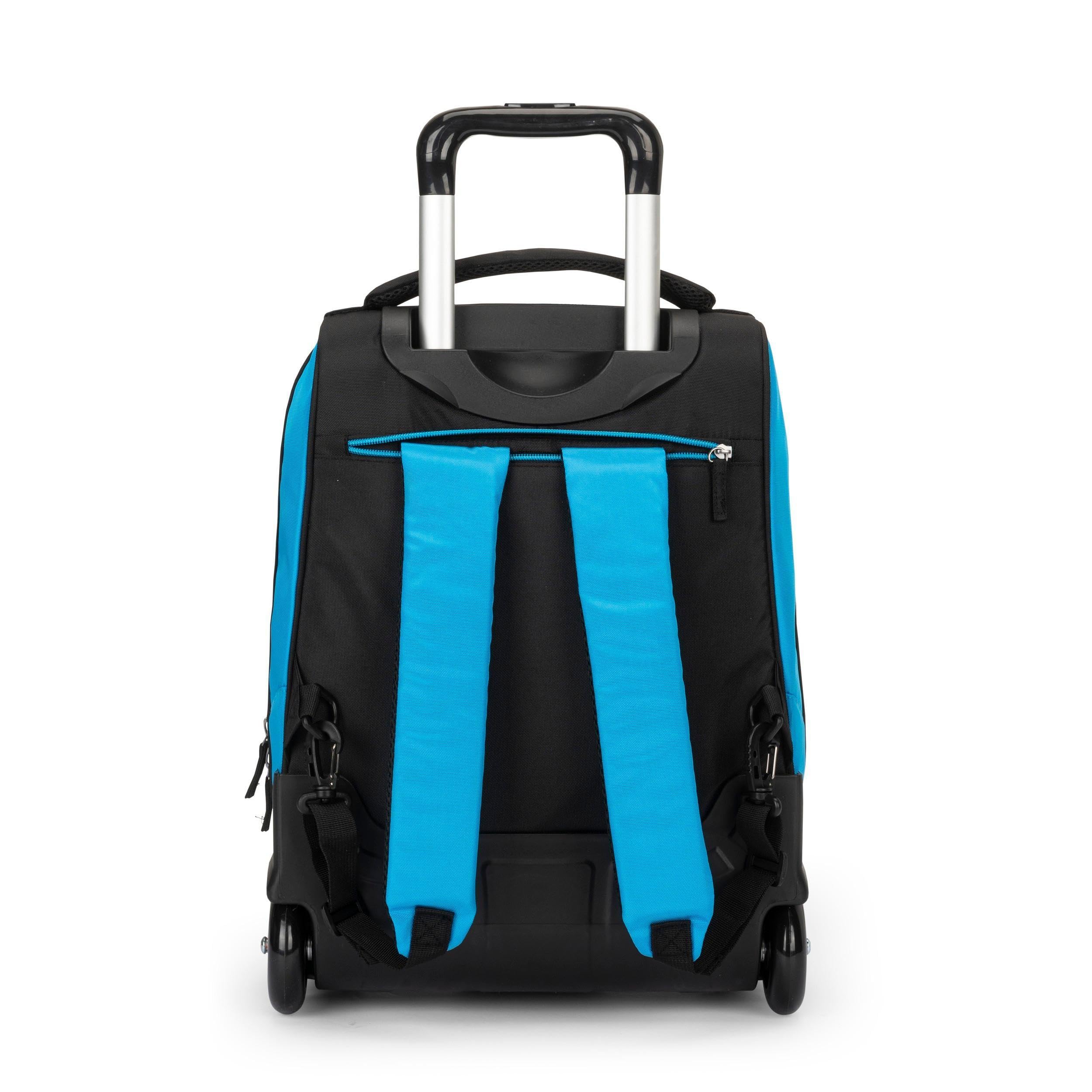 Official ONE PIECE School & Office Trolley Backpack - Adjustable Handle, Detachable Wheels, Padded & Adjustable Shoulder Straps, Large Main Compartment, Front Pocket, Zipper Closures, 36x47x23cm - Perfect for School, Travel & Work Commutes