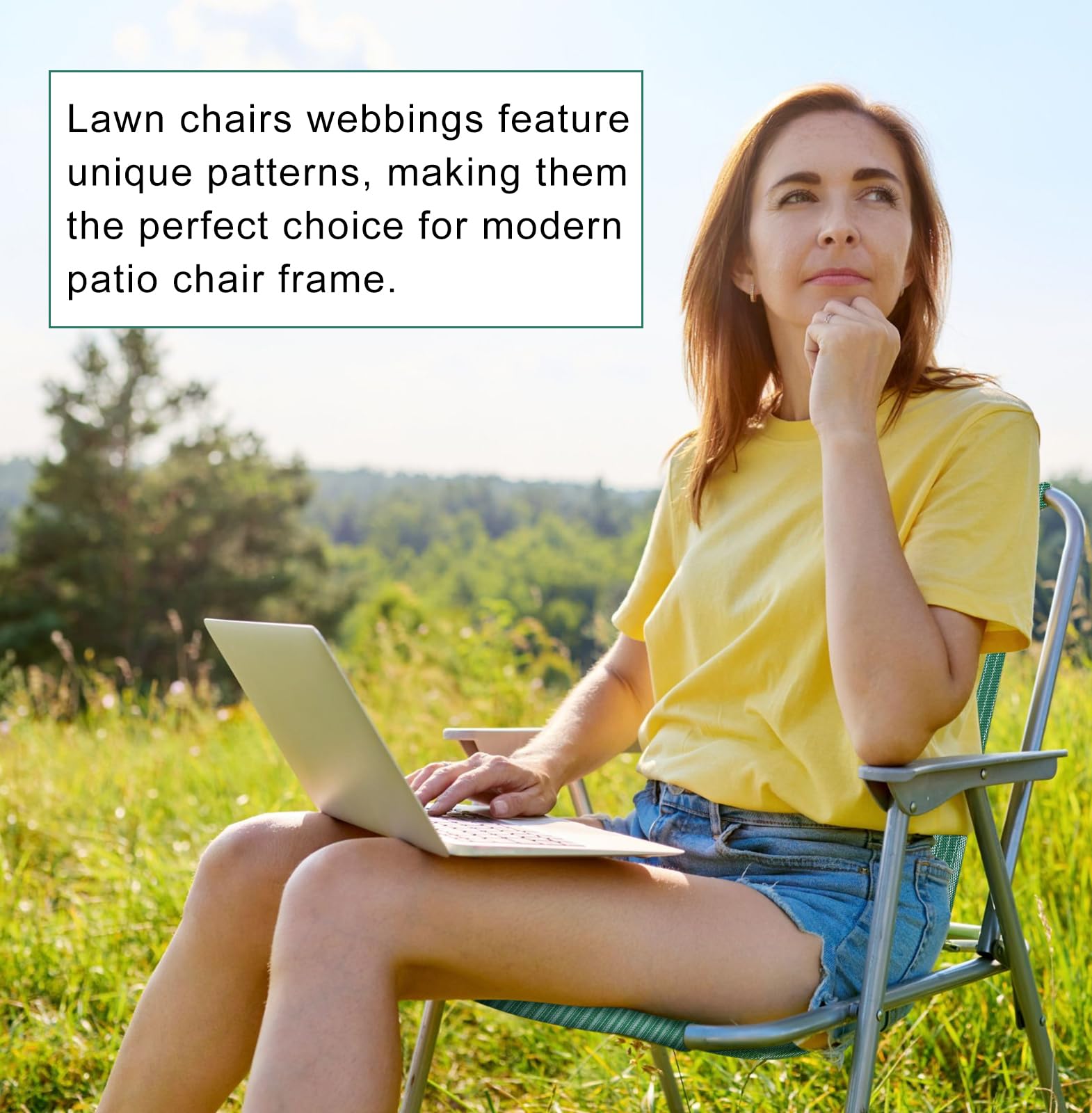 HESTYA 2 Rolls 2 1/4 Inch x 100 Feet Polypropylene Lawn Chair Webbing - Heavy Duty Outdoor Furniture Seat Repair Replacement Straps for Patio Chairs, Folding Chairs & Camping Chairs - Perfect for DIY Home Repair and Outdoor Furniture Restoration