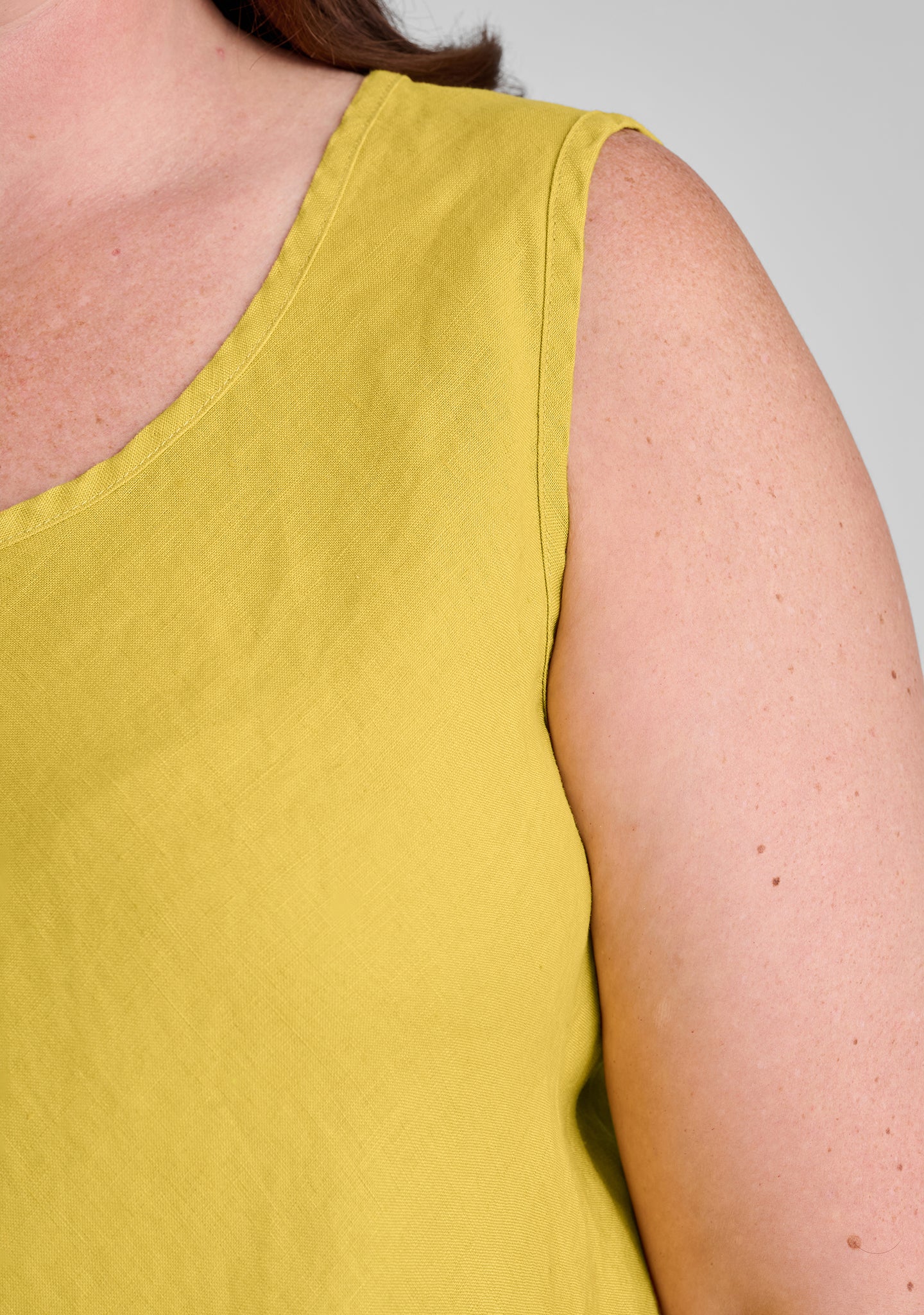 Jasmine Linen Tank Top for Women - Breathable Summer Casual Blouse for Beach, Travel & Everyday Wear