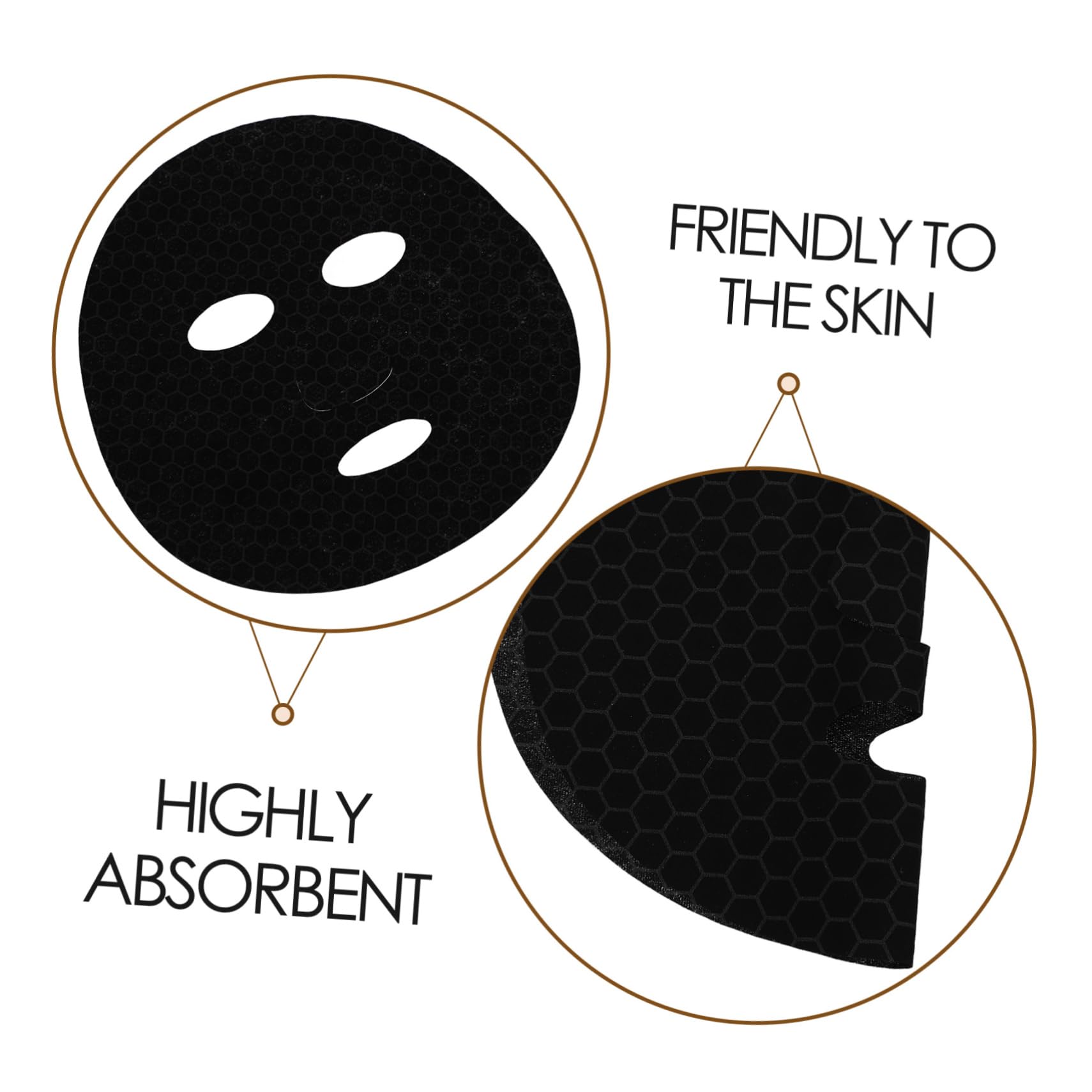 HEALLILY 10pcs Graphene Facial Sheet Mask for Skin Care & DIY Beauty