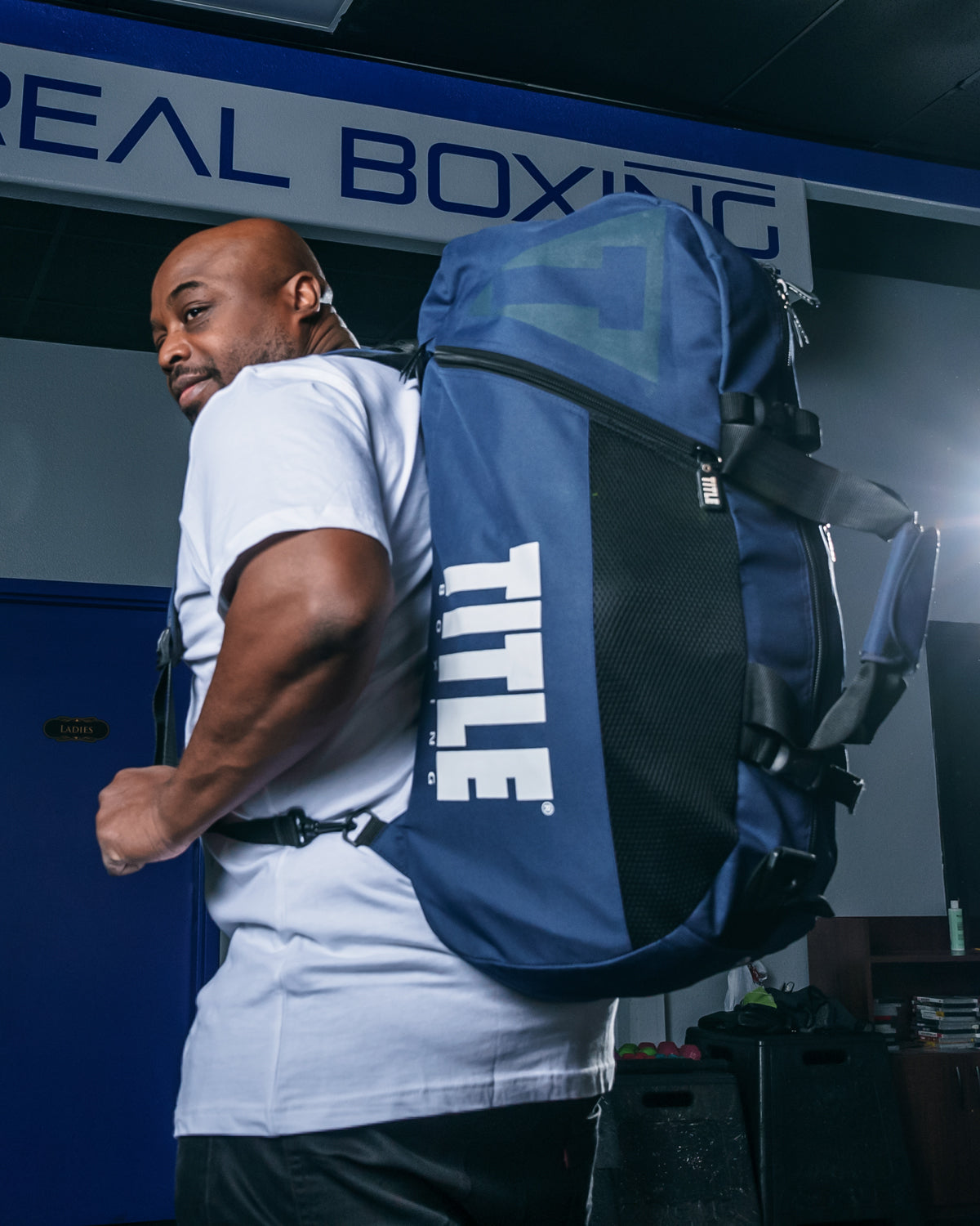 TITLE Boxing Champion Sport Bag & Backpack - Durable Gym Duffel for MMA, Kickboxing & Training - Perfect for Fighters, Athletes & Fitness Enthusiasts