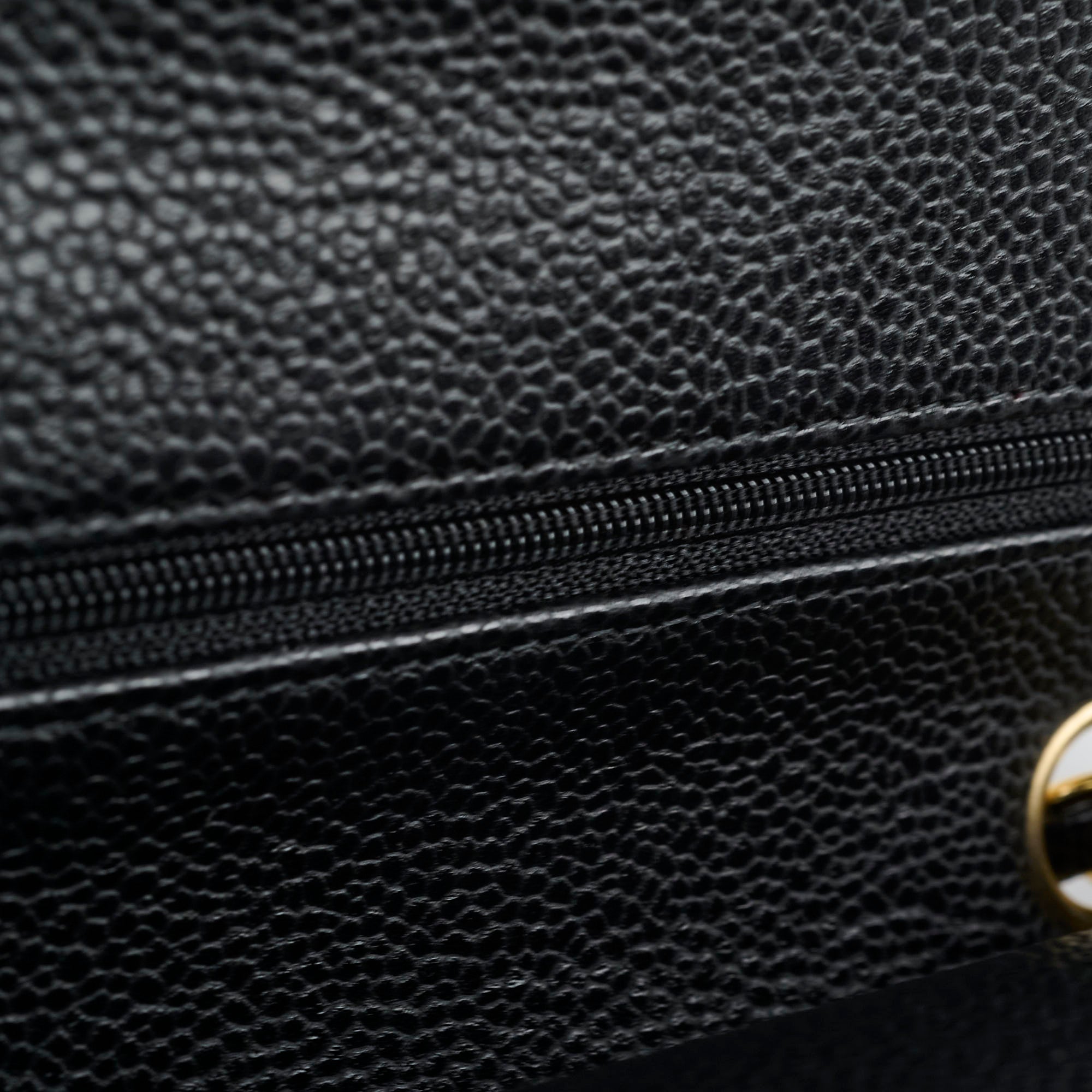 Chanel Medium Classic Flap Bag Black Caviar Leather Gold Hardware 25 Series - Luxury Designer Handbag for Women, Perfect for Parties, Work & Everyday Use