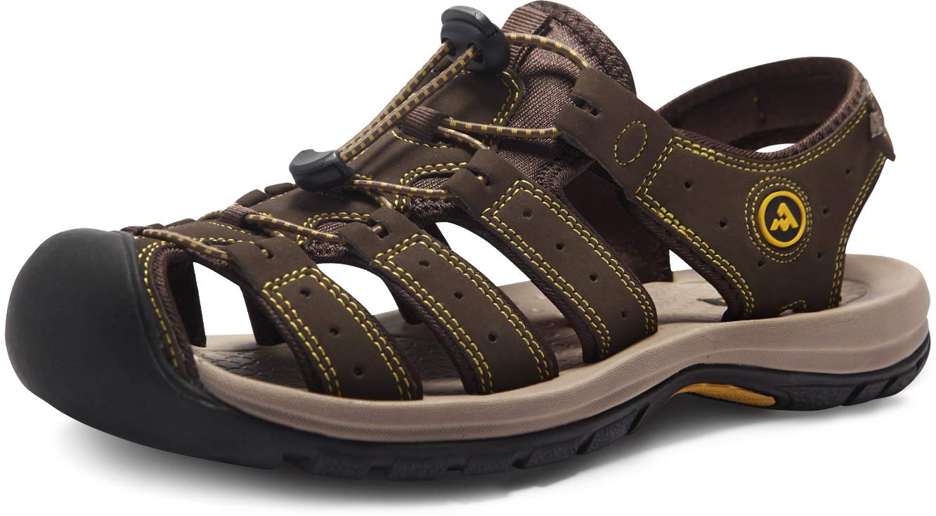 ATIKA Men's Outdoor Hiking Sandals - Lightweight Closed Toe Sport Sandals for Trail Walking, Water Activities & Summer Adventures | Perfect for Beach, Camping and Travel